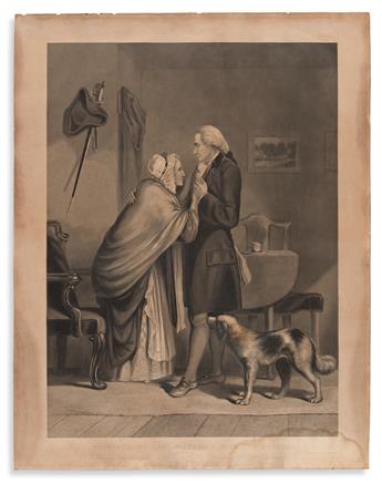 (GEORGE WASHINGTON.) Group of four engraved prints.